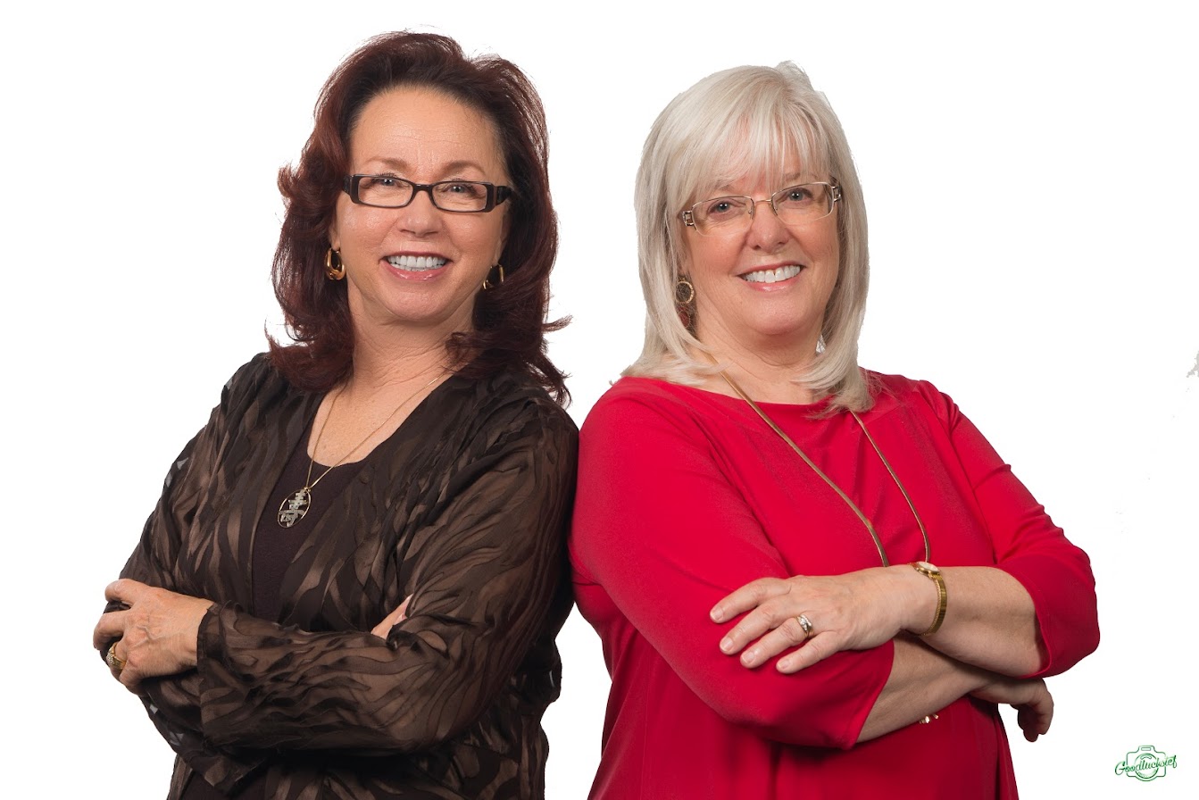 Professional Team Headshot Of Two Women Business Partners, Photographed By Goodluckstef Productions