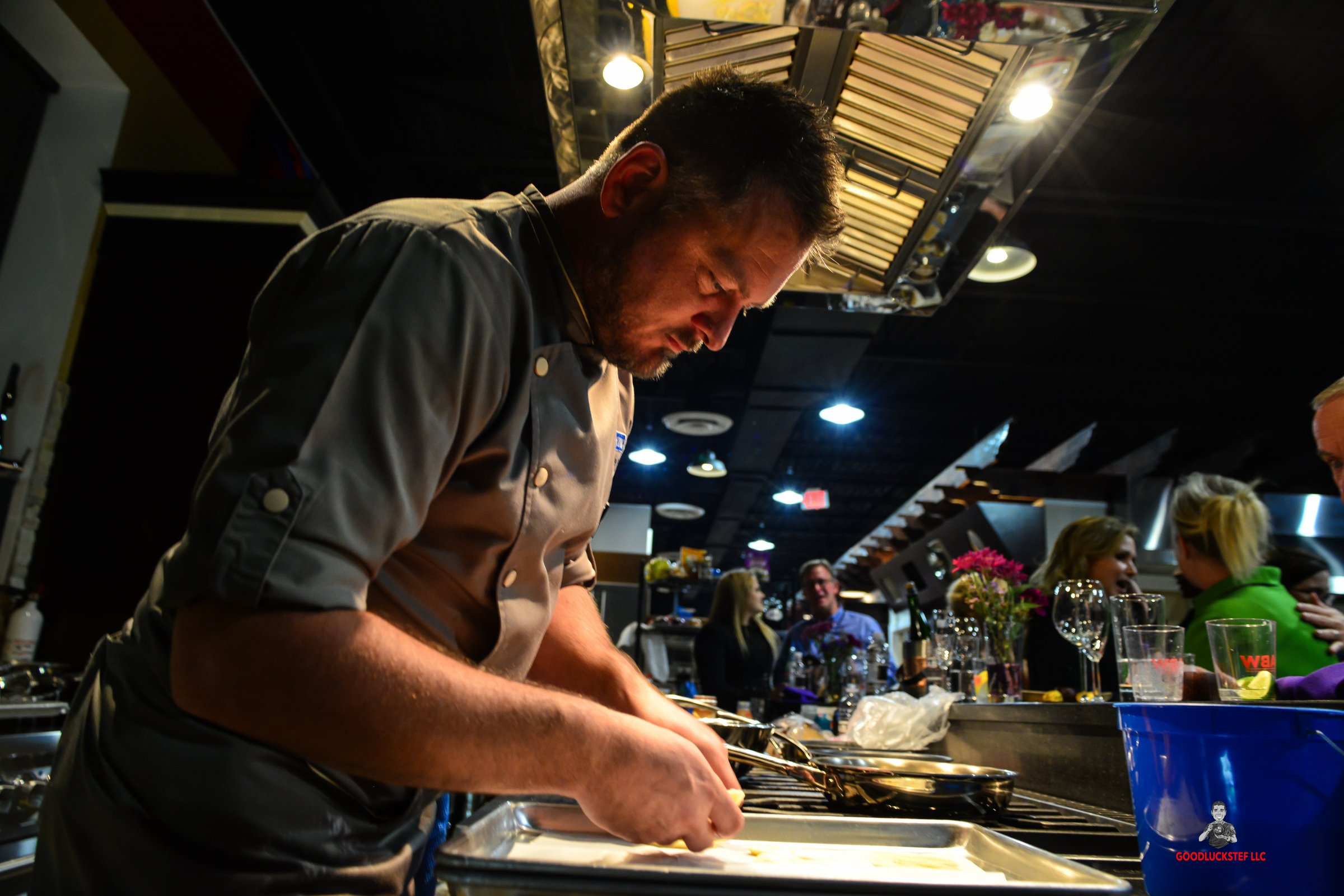 Professional Chef Preparing Food In Restaurant Kitchen - Goodluckstef Productions